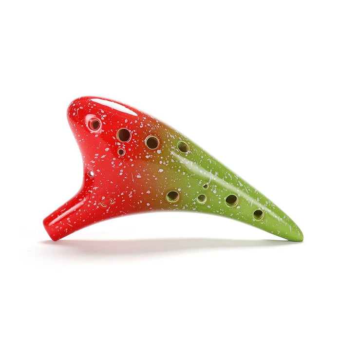 12 Holes Ceramic Ocarina Alto c Starry Style Musical