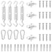 12 Piece Sunshade Sail Accessory Set Stainless Steel Tobxao