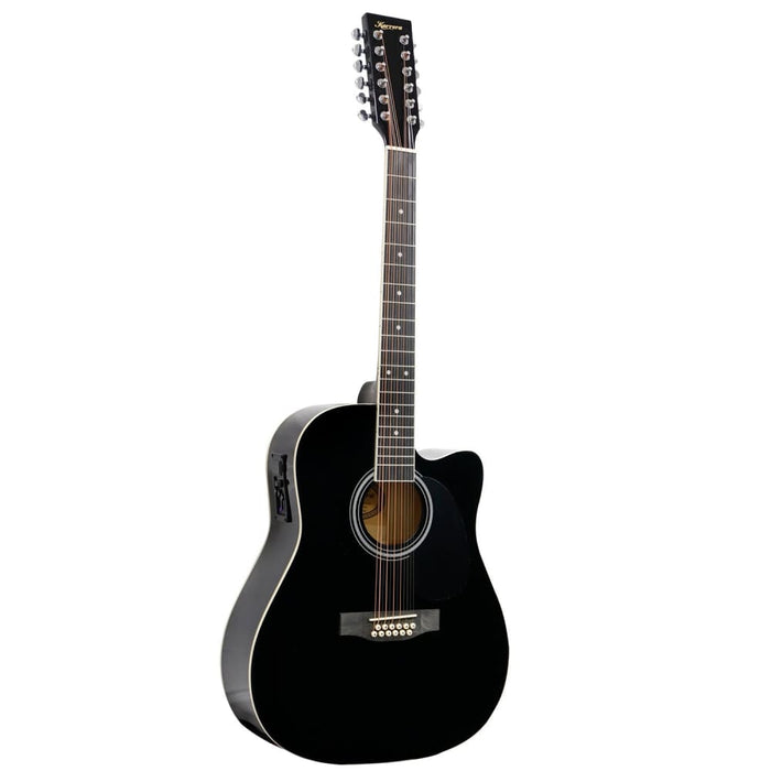 12-string Acoustic Guitar With Eq - Black