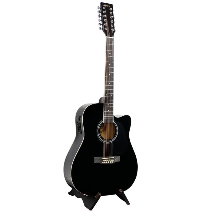 12-string Acoustic Guitar With Eq - Black