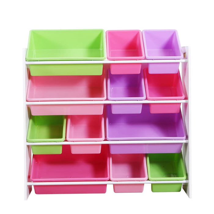 Goslash Picks 12bins Kids Toy Box Bookshelf Organiser