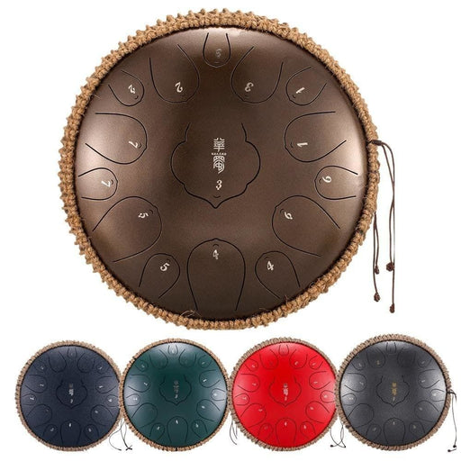 15 Notes 12.5 Inch Handpan Drum Tank Chakra For Meditation