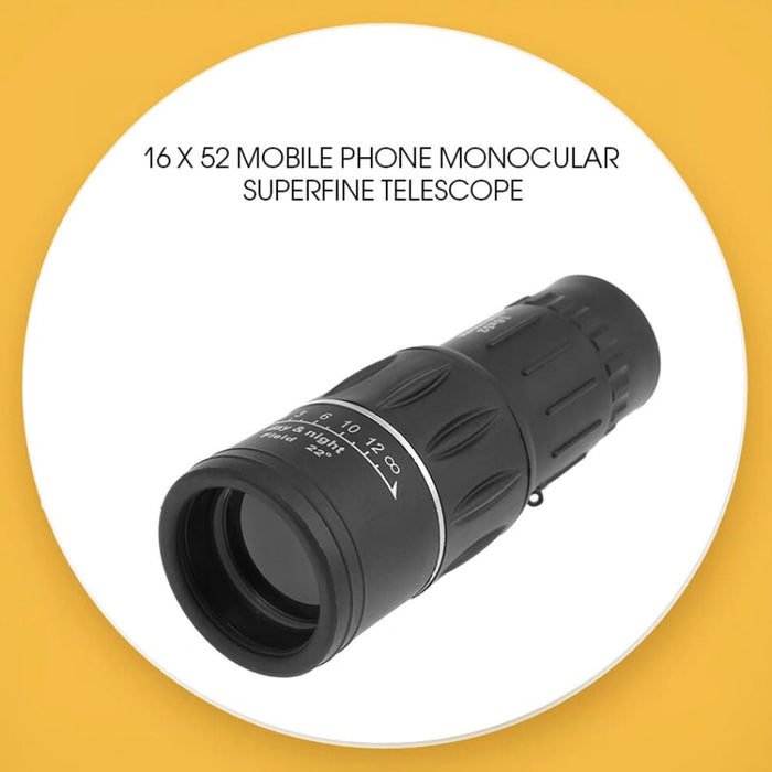 16x52 Dual Focus Monocular Telescope With Upgrade Handheld