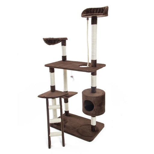 170cm Brown Cat Tree Fuji Multi Level Scratcher