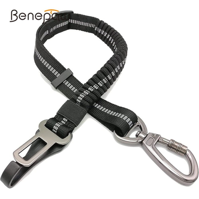 2-in-1 Adjustable Anti Shock Elastic Bungee Car Seat Belt