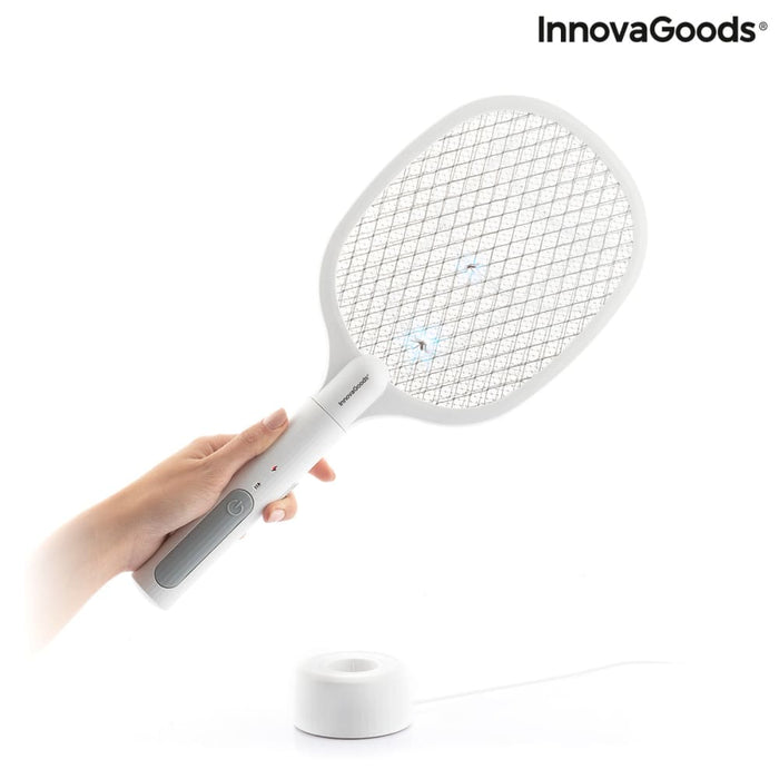 2-in-1 Rechargeable Insect Killing Racket With Uv Light Kl