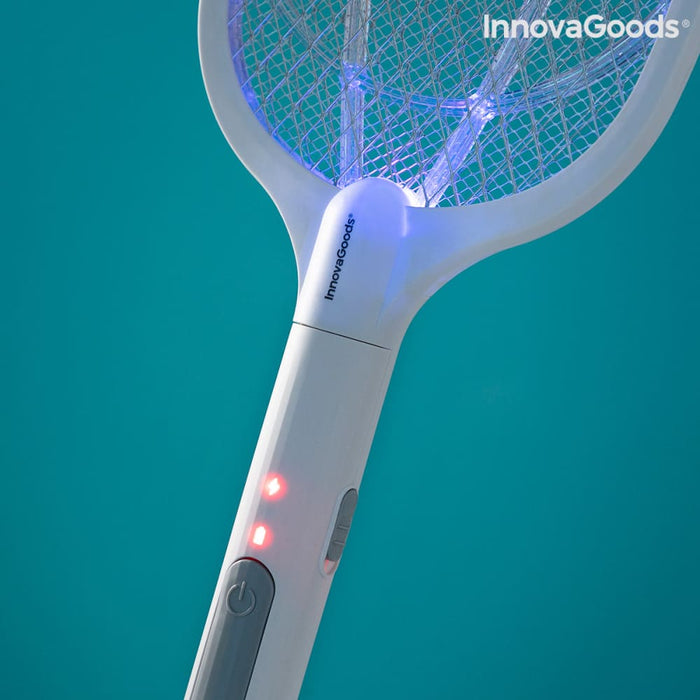 2-in-1 Rechargeable Insect Killing Racket With Uv Light Kl