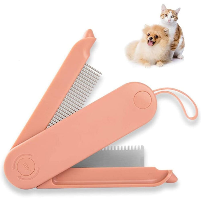 2 In1 Foldable Comfortable Safe Deshedding Pet Grooming