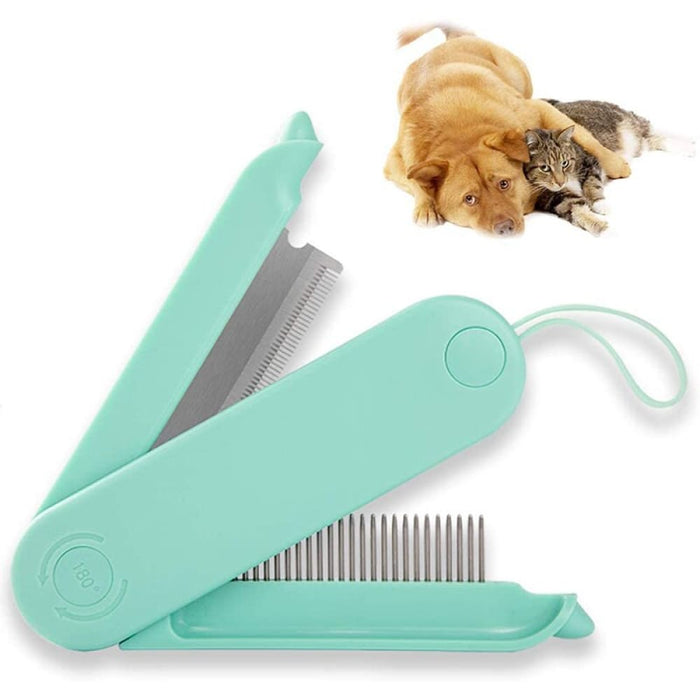 2 In1 Foldable Comfortable Safe Deshedding Pet Grooming