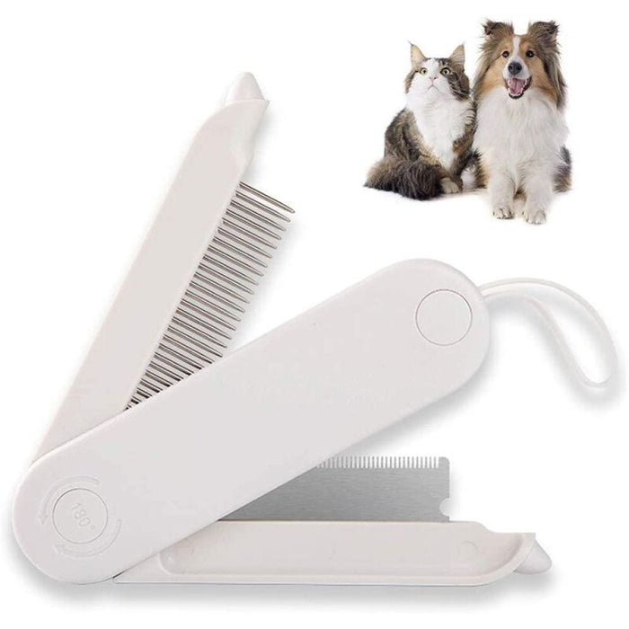 2 In1 Foldable Comfortable Safe Deshedding Pet Grooming