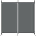 2-panel Room Divider Anthracite 175x180 Cm Fabric Tpbxlb