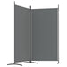 2-panel Room Divider Anthracite 175x180 Cm Fabric Tpbxlb