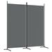 2-panel Room Divider Anthracite 175x180 Cm Fabric Tpbxlb