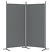 2-panel Room Divider Anthracite 175x180 Cm Fabric Tpbxlb