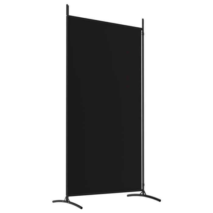 2-panel Room Divider Black 175x180 Cm Fabric Tpbxlo