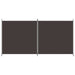 2-panel Room Divider Brown 348x180 Cm Fabric Tpbxip