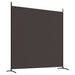 2-panel Room Divider Brown 348x180 Cm Fabric Tpbxip