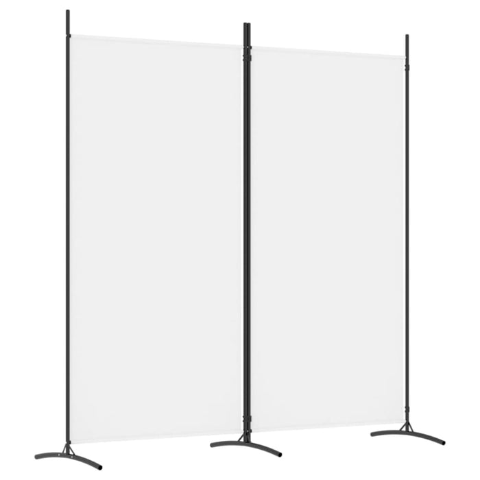 2-panel Room Divider White 175x180 Cm Fabric Tpbxpn