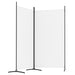 2-panel Room Divider White 175x180 Cm Fabric Tpbxpn