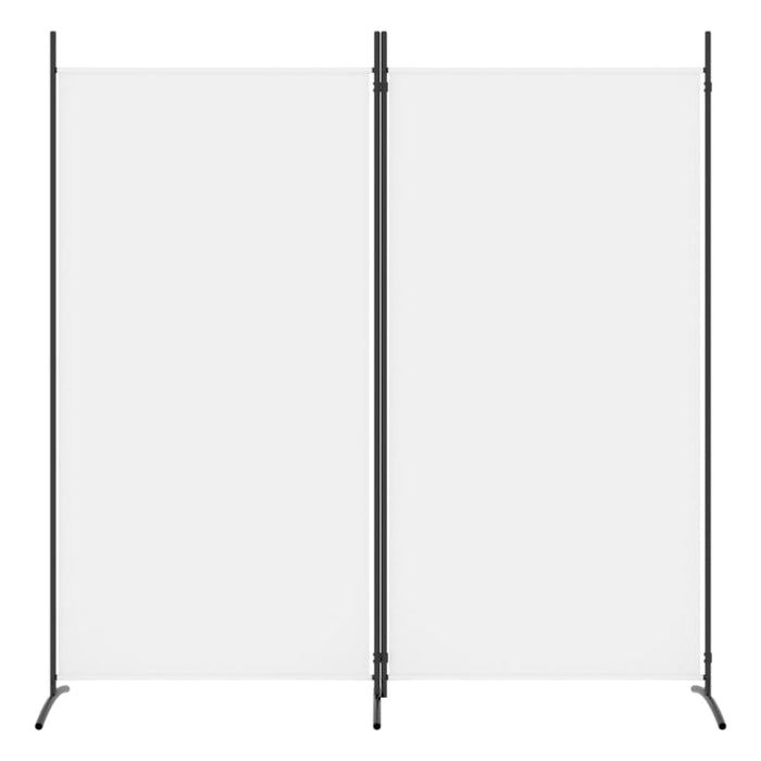 2-panel Room Divider White 175x180 Cm Fabric Tpbxpn