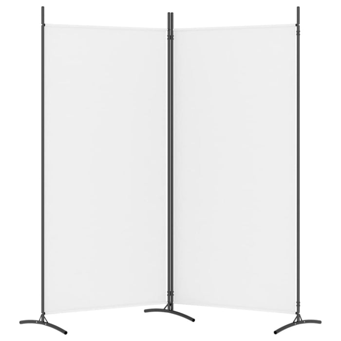 2-panel Room Divider White 175x180 Cm Fabric Tpbxpn