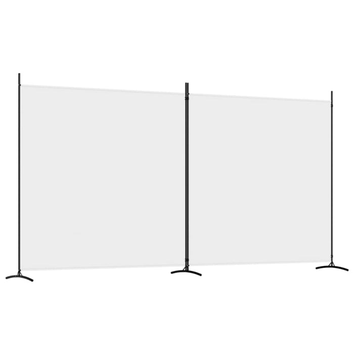 2-panel Room Divider White 348x180 Cm Fabric Tpbxia