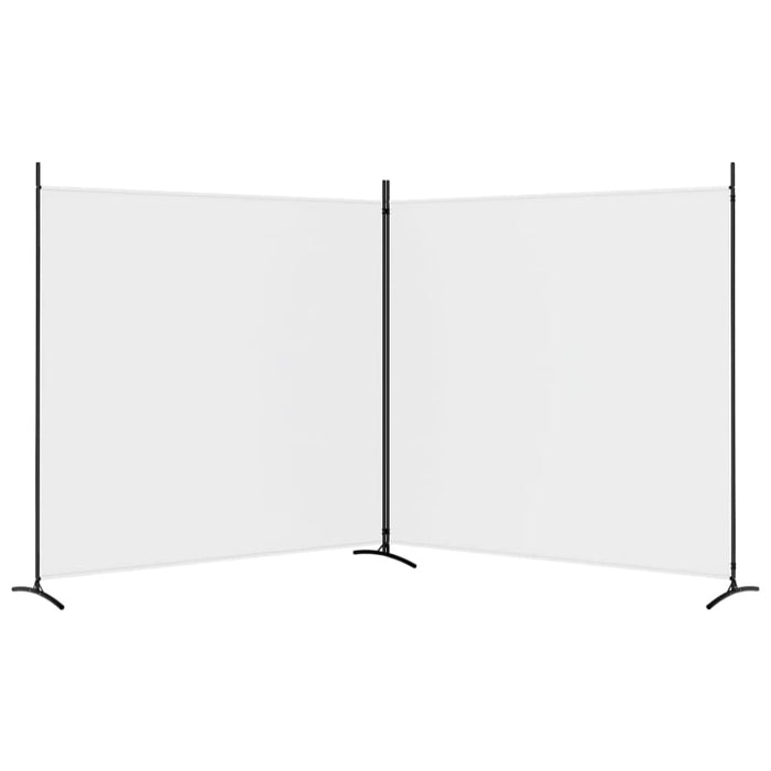 2-panel Room Divider White 348x180 Cm Fabric Tpbxia