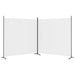 2-panel Room Divider White 348x180 Cm Fabric Tpbxia