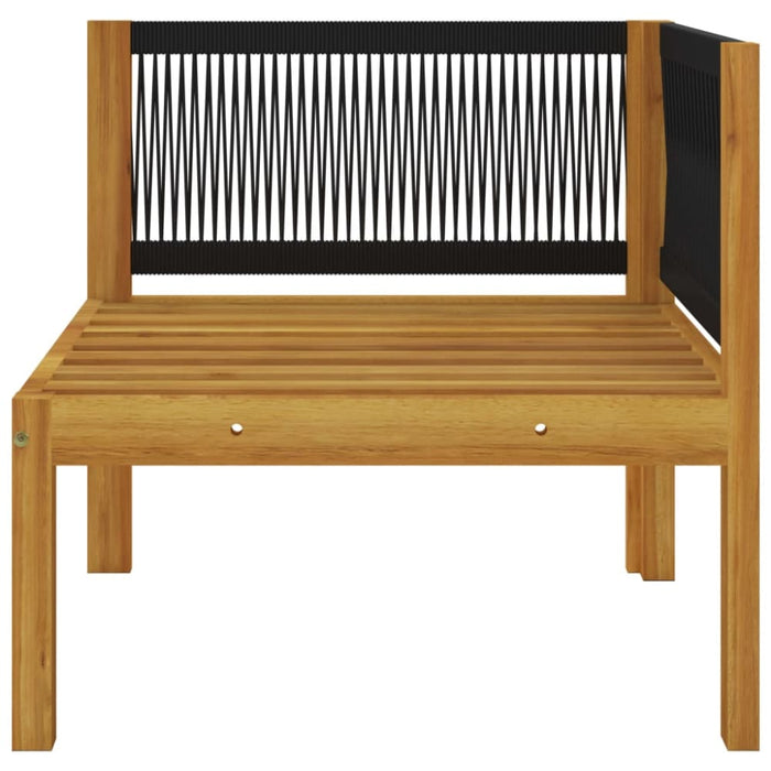 2-seater Garden Bench With Cushions Solid Acacia Wood