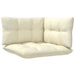 2-seater Garden Sofa With Cream Cushions Solid Pinewood