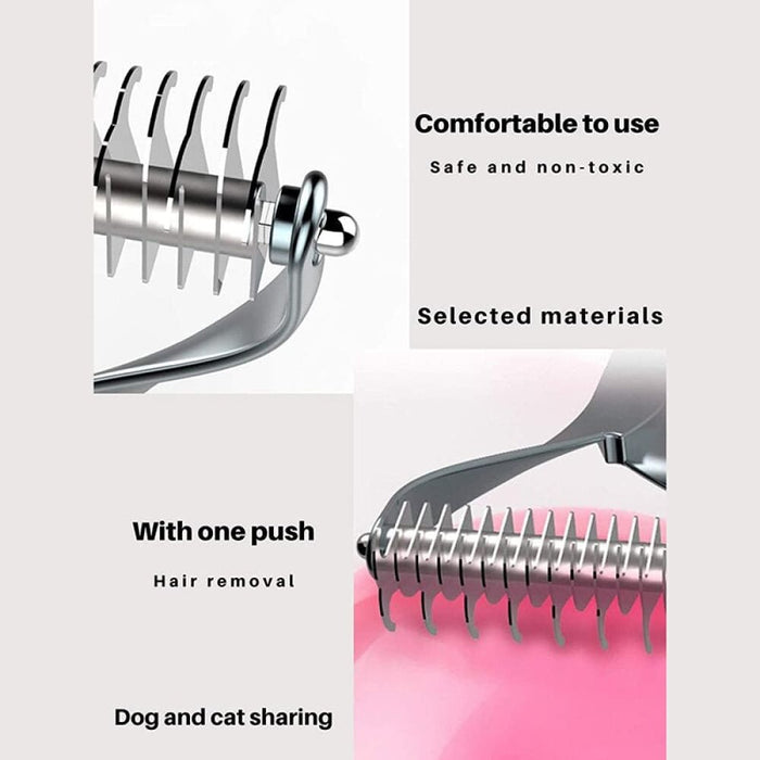 2 Sided Professional Rustproof Safe Dog Grooming Comb