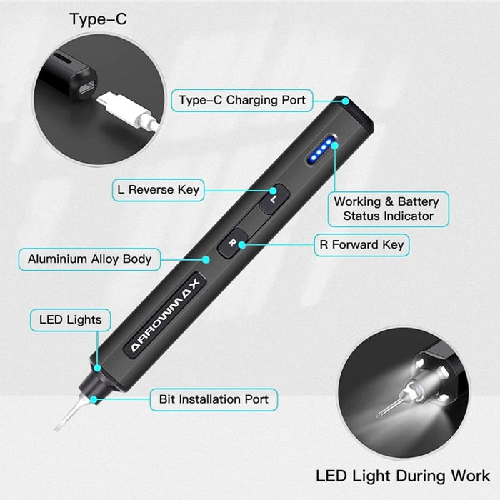 28 In-1 Rechargeable Cordless Magnetic Electric Screwdriver