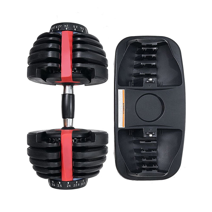 2pcs 24kg Adjustable Dumbbell Weight Dumbbells Plates Home