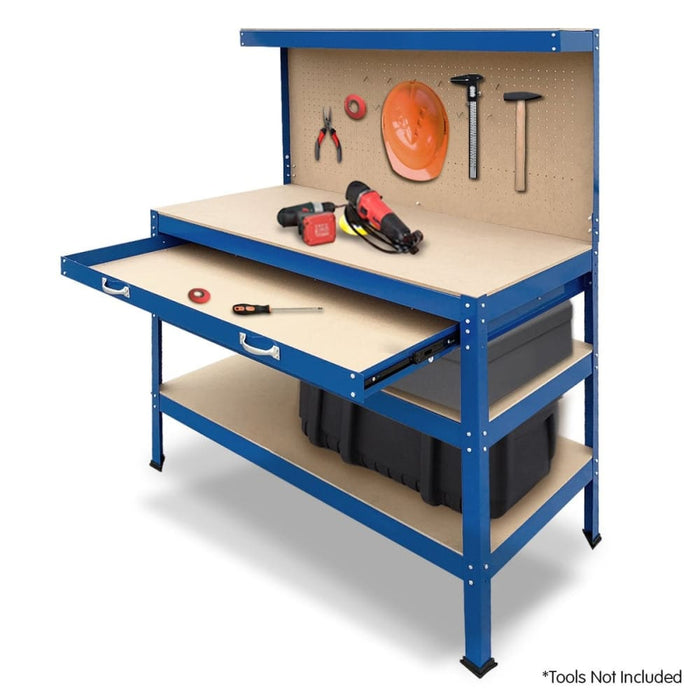 3 - layered Work Bench Garage Storage Table Tool Shop Shelf