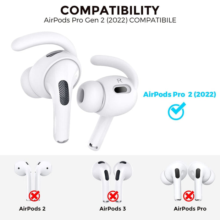 3 Pairs Anti-slip Anti-drop Silicone Ear Hook For Apple