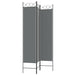 3 - panel Room Divider Anthracite 120x200 Cm Fabric Tpboan