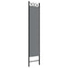 3 - panel Room Divider Anthracite 120x200 Cm Fabric Tpboan