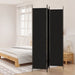 3-panel Room Divider Black 150x220 Cm Fabric Tpboki