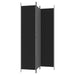 3-panel Room Divider Black 150x220 Cm Fabric Tpboki