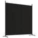 3-panel Room Divider Black 525x180 Cm Fabric Tpbxno