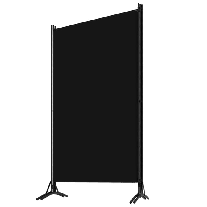 3 Panel Room Divider Black Gl19