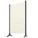 3 Panel Room Divider Cream White Gl221