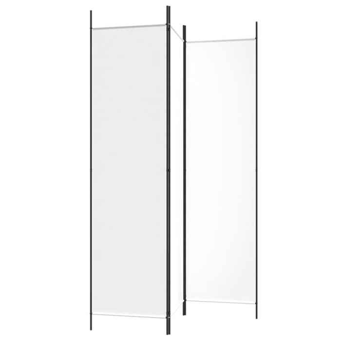 3-panel Room Divider White 150x200 Cm Fabric Tpboin