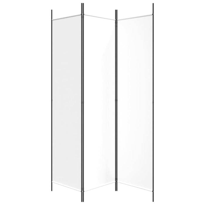 3-panel Room Divider White 150x200 Cm Fabric Tpboin