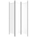 3-panel Room Divider White 150x200 Cm Fabric Tpboin