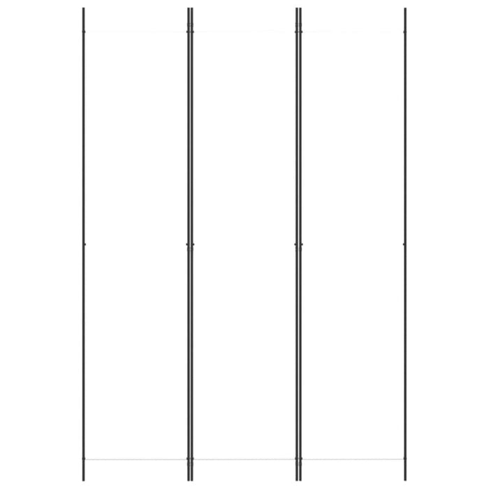 3-panel Room Divider White 150x220 Cm Fabric Tpboka