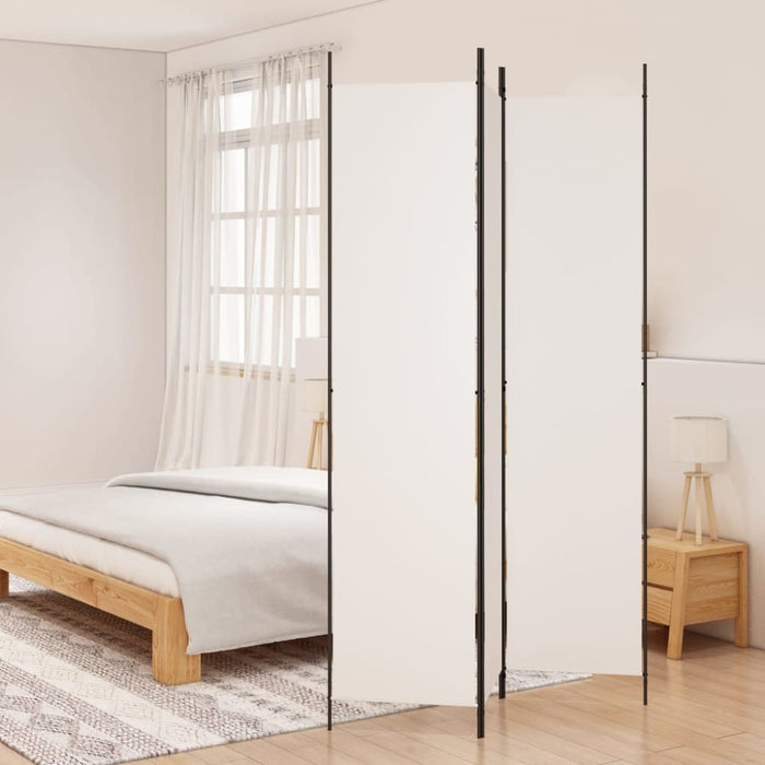 3-panel Room Divider White 150x220 Cm Fabric Tpboka