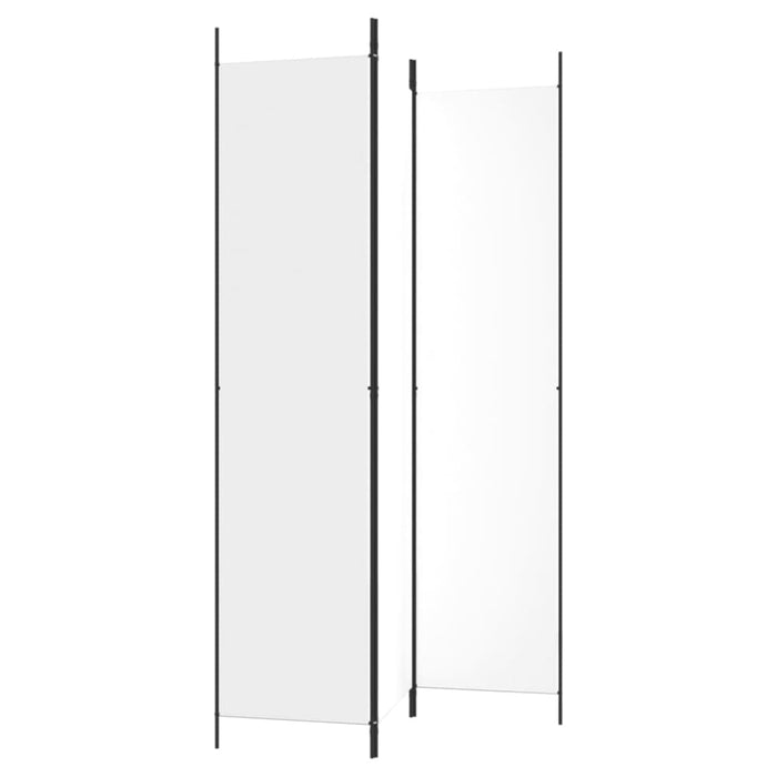 3 - panel Room Divider White 150x220 Cm Fabric Tpboka