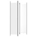 3 - panel Room Divider White 150x220 Cm Fabric Tpboka