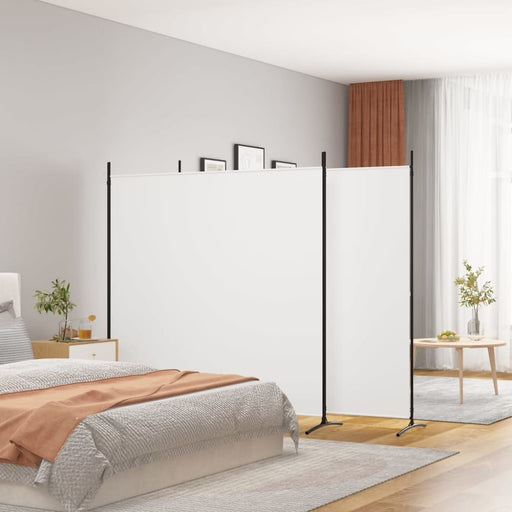 3-panel Room Divider White 525x180 Cm Fabric Tpbxin